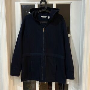 Liz Claiborne Dark Quilted Hoodie